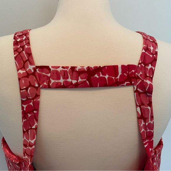 NWOT WHBM Coral Snake Print Angled Tier Shift Dress Size XXS - Picture 8 of 10